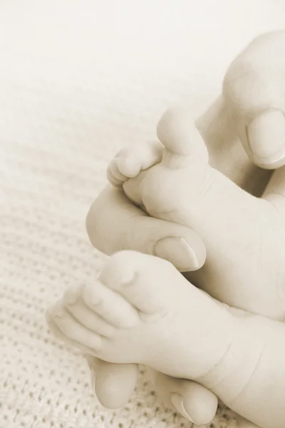 Piedi del bambino — Foto Stock