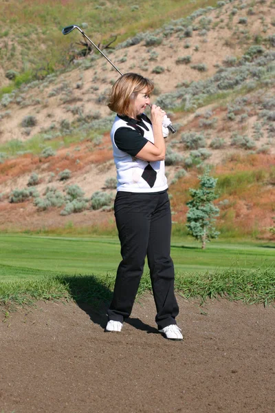 Golfista femenina — Foto de Stock