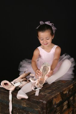 Brunette ballet girl clipart