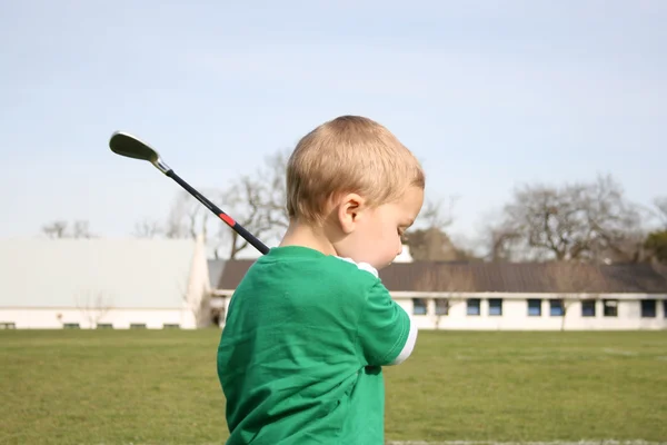 Golf kisgyermek — Stock Fotó