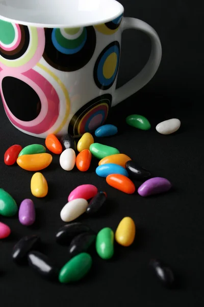 Jelly Beans and Mug — Stock Photo, Image