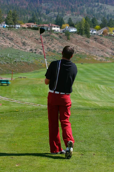 Jovem golfista — Fotografia de Stock