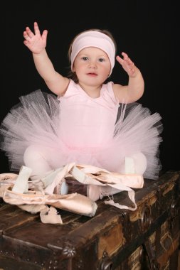 Little ballet girl clipart