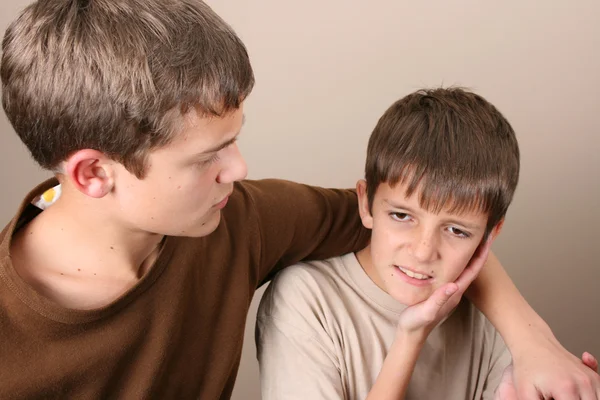 Worried brother — Stock Photo, Image