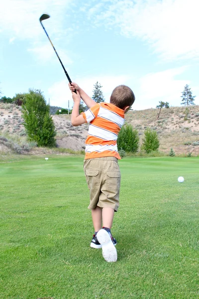 Mladý golfista — Stock fotografie