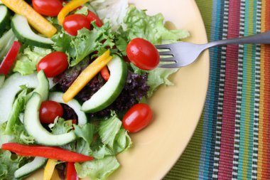 Salad with tomato clipart