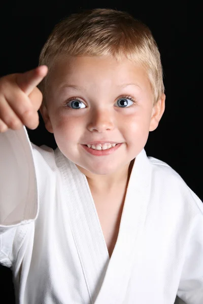 Karate fiú — Stock Fotó