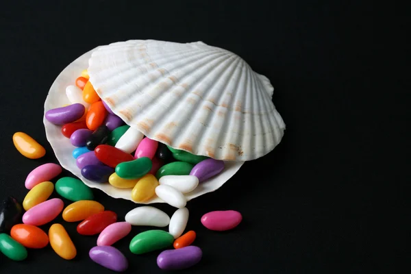 Gelé bönor shell — Stockfoto