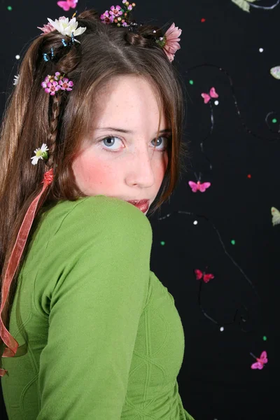 Flower girl — Stock Photo, Image