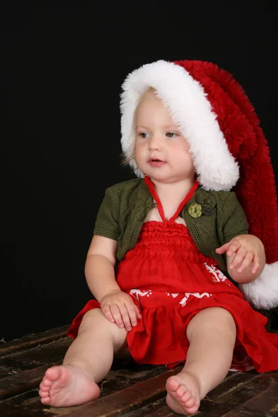 Рождественская девочка — стоковое фото