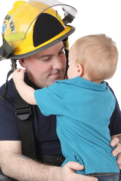 消防员的儿子 — 图库照片