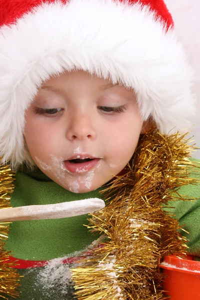 Hornear galletas de Navidad — Foto de Stock