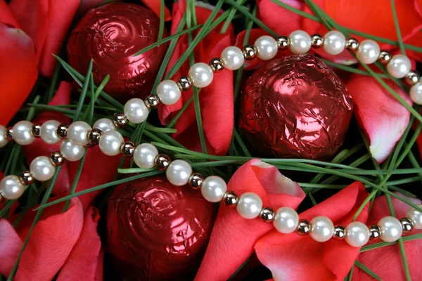 Día de San Valentín Perlas — Foto de Stock