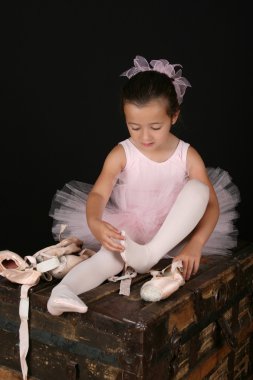 Brunette ballet girl clipart
