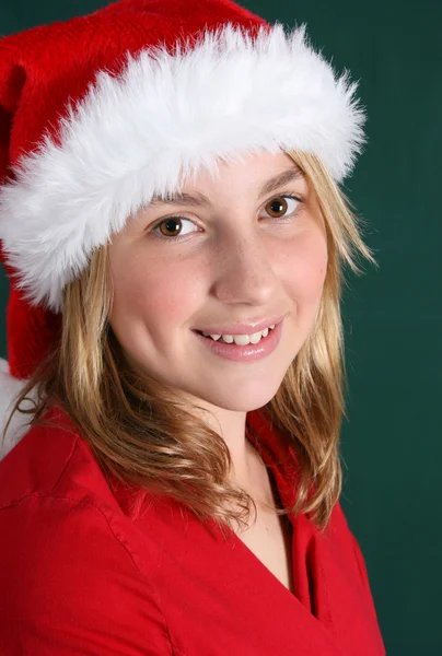 Χριστουγεννιάτικο κορίτσι — Φωτογραφία Αρχείου