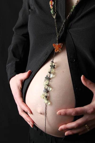 Elegante zwangerschap — Stockfoto