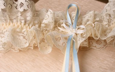 Blue and Cream Ribbons clipart