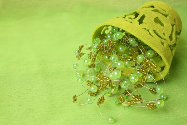 Green Beads — Stock Photo, Image