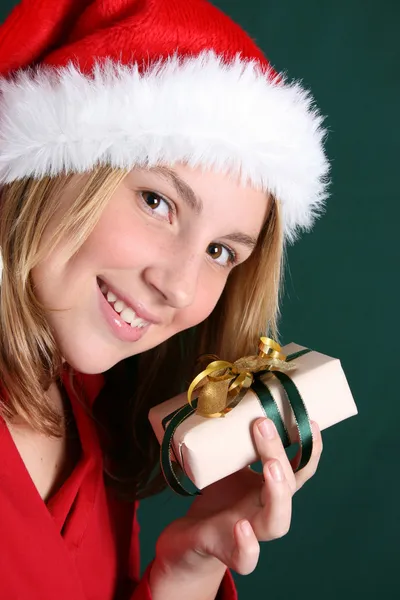 Χριστουγεννιάτικο κορίτσι — Φωτογραφία Αρχείου