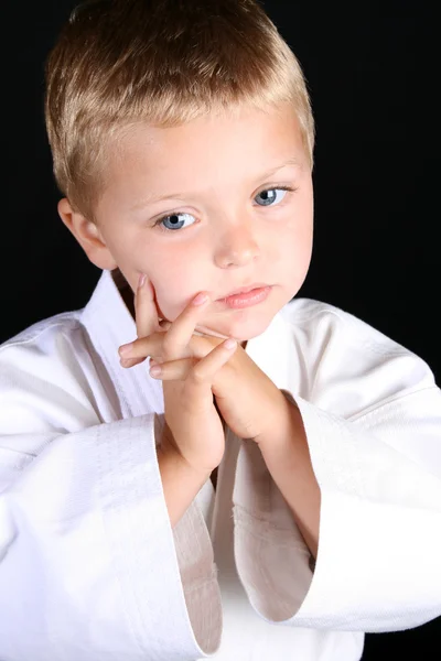 Karate pojke — Stockfoto
