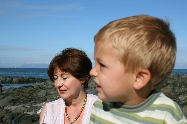 Grandmother and Grandson — Stock Photo, Image