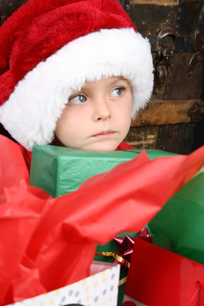 Boże Narodzenie chłopiec — Zdjęcie stockowe