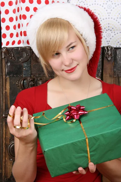 Christmas lady — Stock Photo, Image