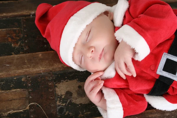 Śpiący Mikołaj — Zdjęcie stockowe