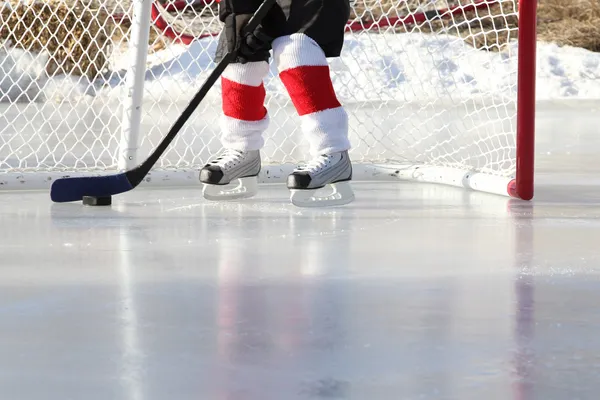 Pond Hockey — Stock Photo, Image
