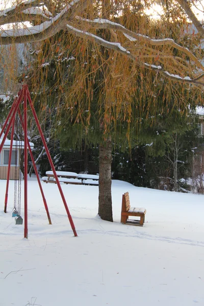 Sneeuw park — Stockfoto