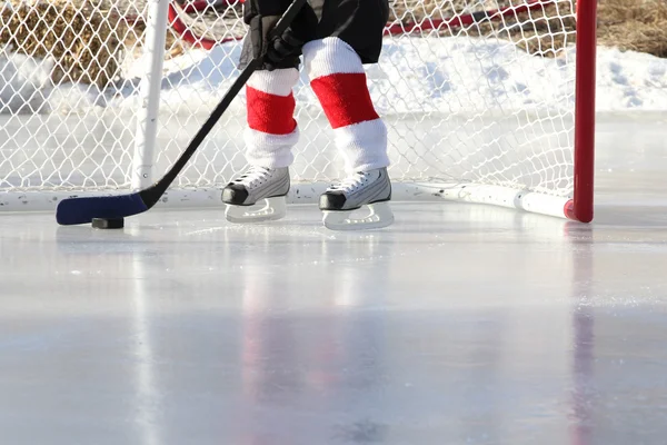 Pond Hockey Stock Image