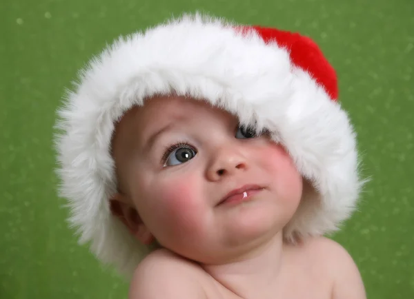 Bebê de Natal sonhador — Fotografia de Stock