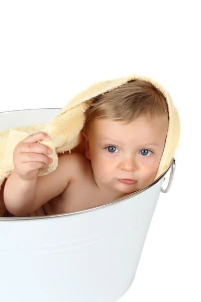 Heure du bain bébé — Photo