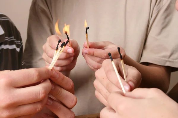 stock image Playing with fire