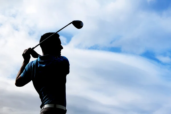 Молодой гольфист — стоковое фото