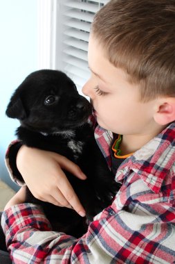 oğlan ve köpek yavrusu