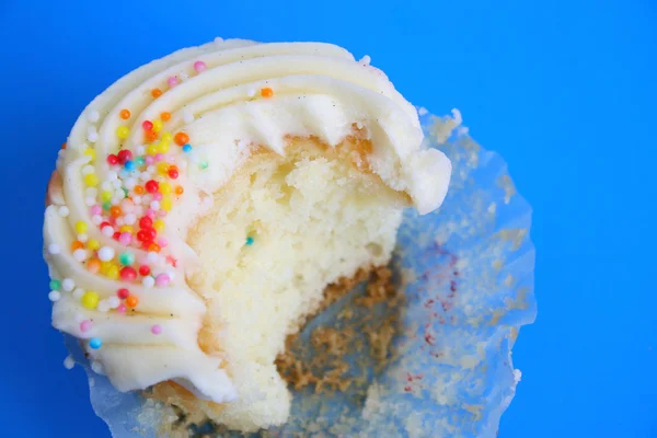 stock image Half Eaten Cupcake