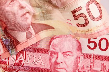 Canadian currency clipart