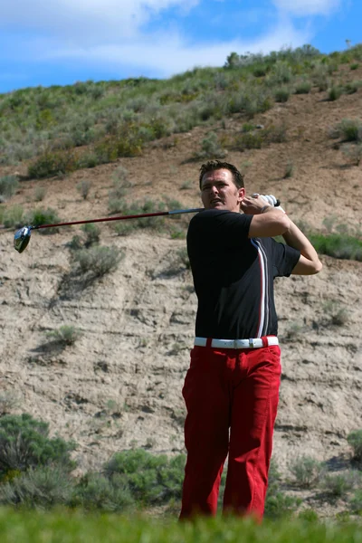 Manliga golfspelare — Stockfoto