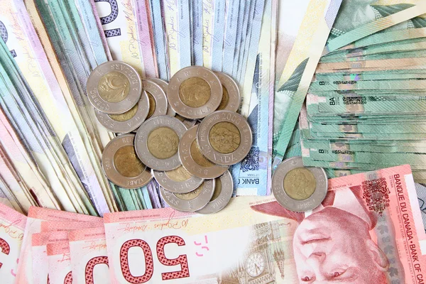 Kanadyjska waluty — Zdjęcie stockowe