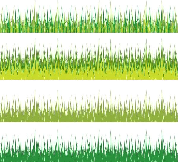Uppsättning av gräs — Stock vektor