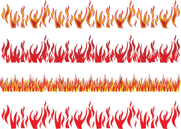 红色火焰 — 图库矢量图片