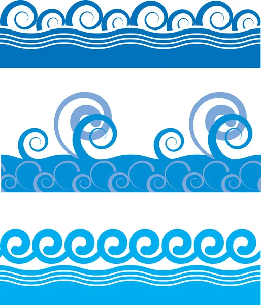 stock vector Seamless sea waves