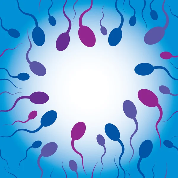 stock vector Seamless sperm