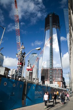 NEW YORK CITY - OCTOBER 3: One World Trade Center clipart