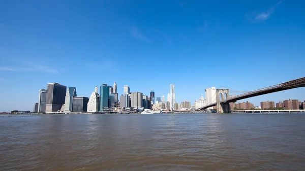纽约城市市中心 w 自由塔 — 图库照片