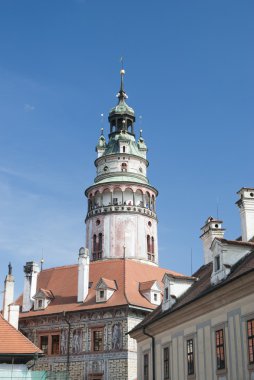 Cesky krumlov-Çek Cumhuriyeti, 27 Temmuz 2011: kale kule. t