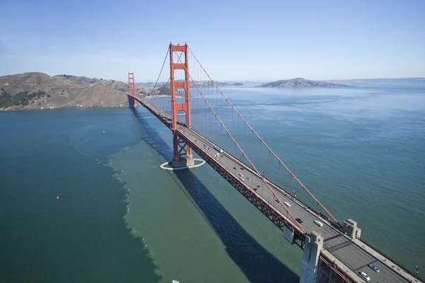 De golden gate brug luchtfoto — Stockfoto