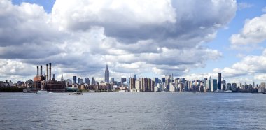 The New York City Uptown skyline clipart