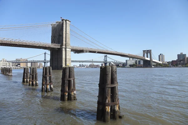 New Yorkský Brooklynský most — Stock fotografie